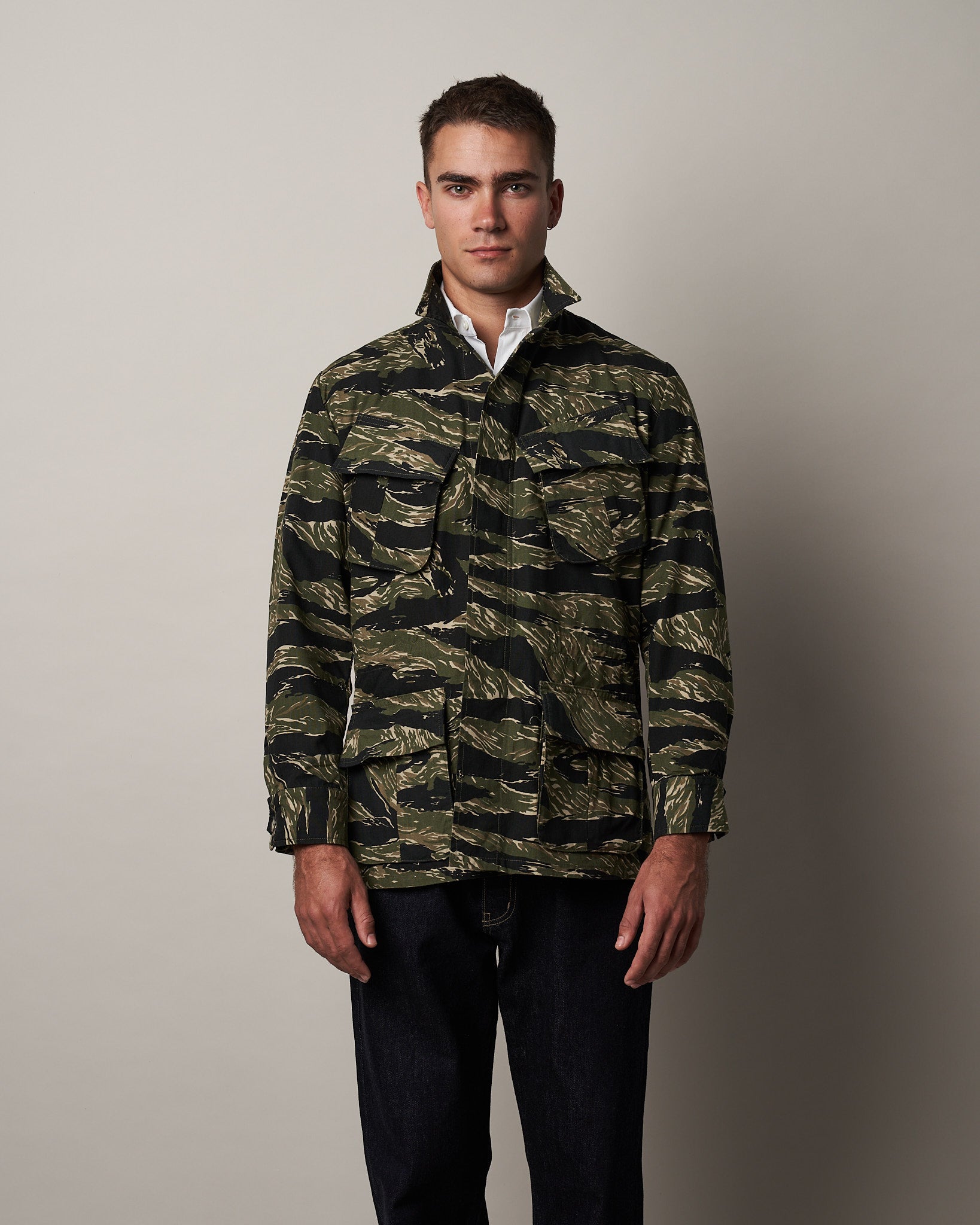 J002 Jungle Jacket Tiger Stripe Informale - Main Image