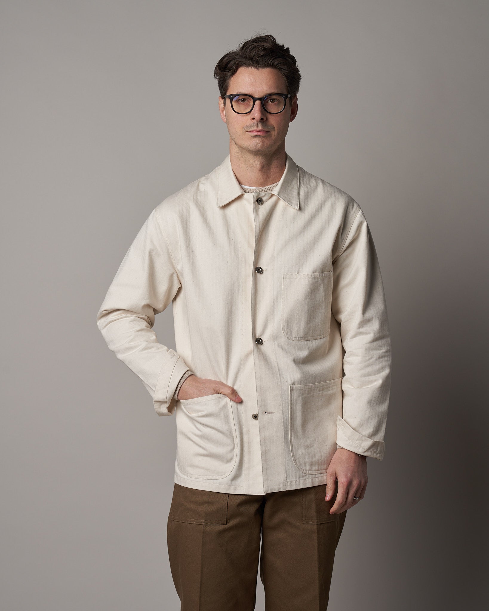 J043 Army Chore Jacket Natural