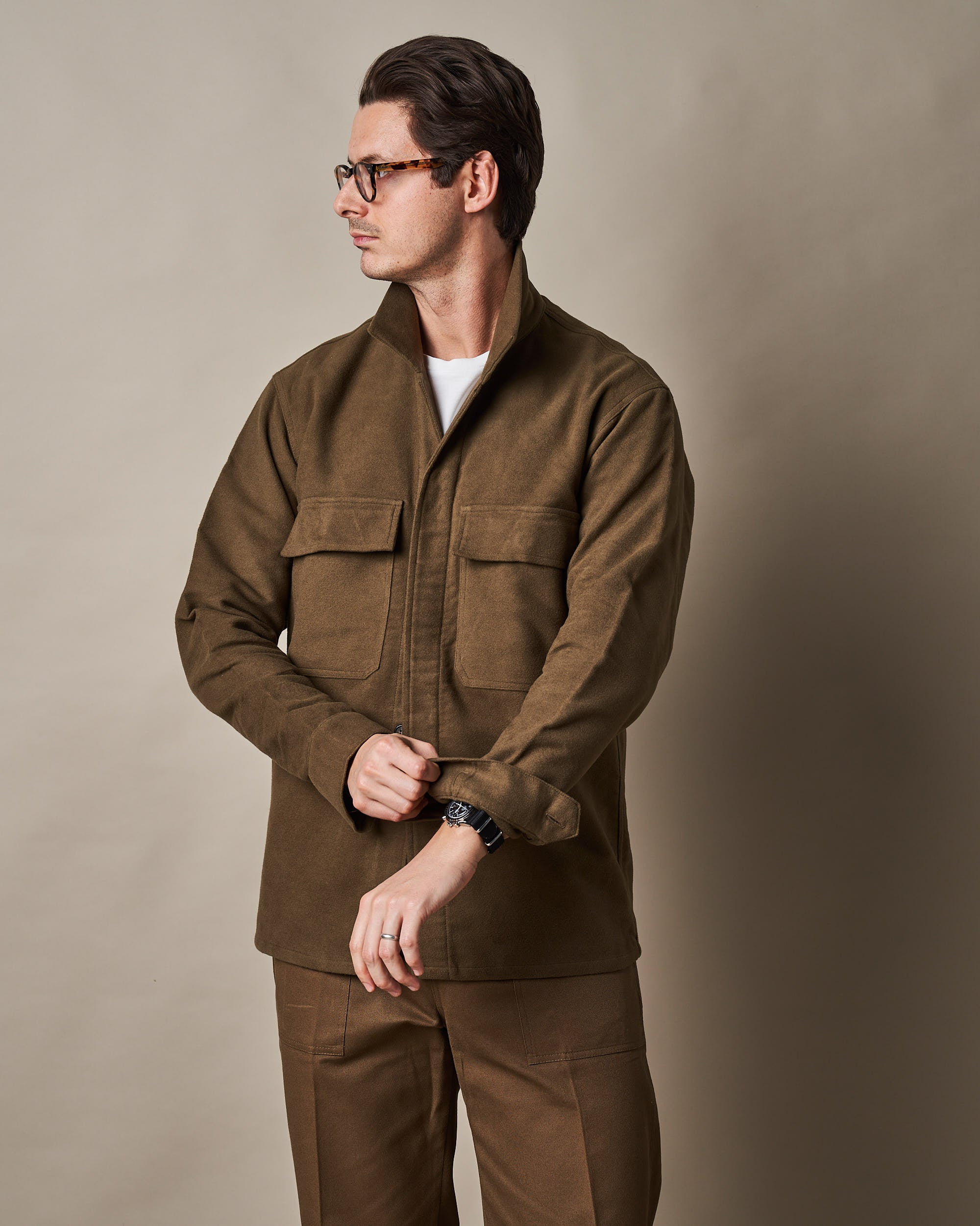 WS50 Work Shirt - Light Olive | Informale — Made in Melbourne