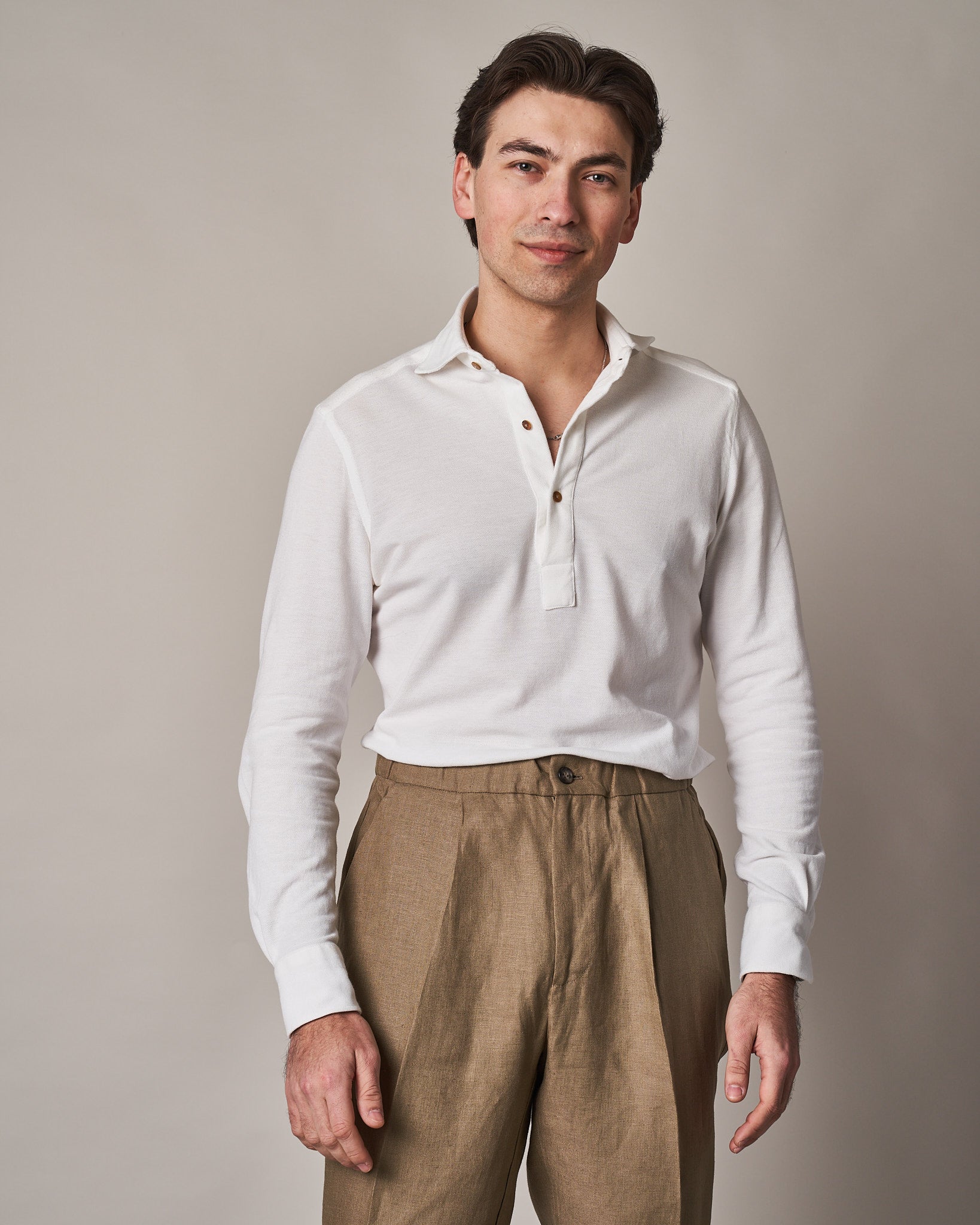 White polo long sleeve outfit outlet