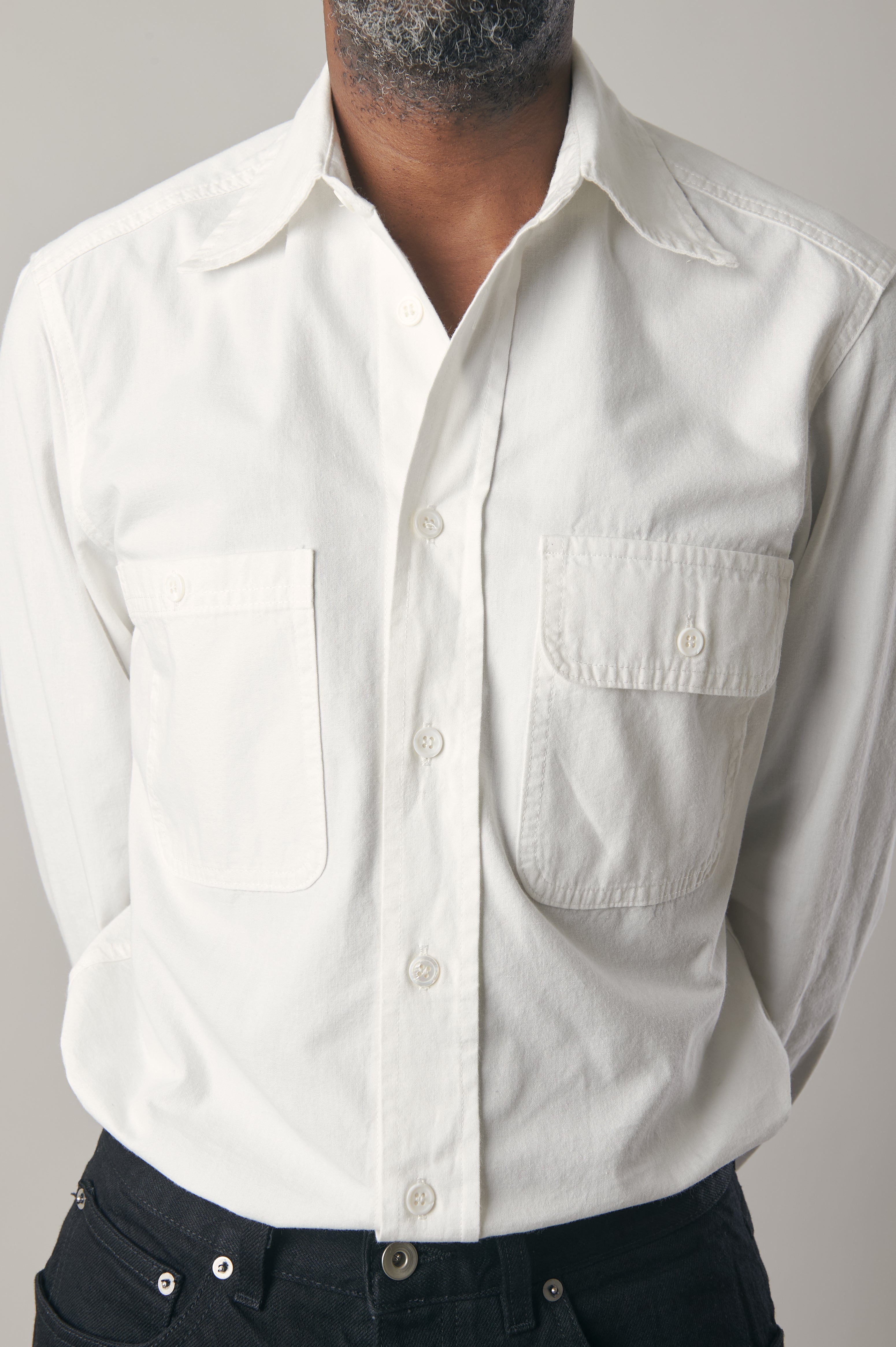 SH25 Utility Shirt - White | Informale — Made in Melbourne