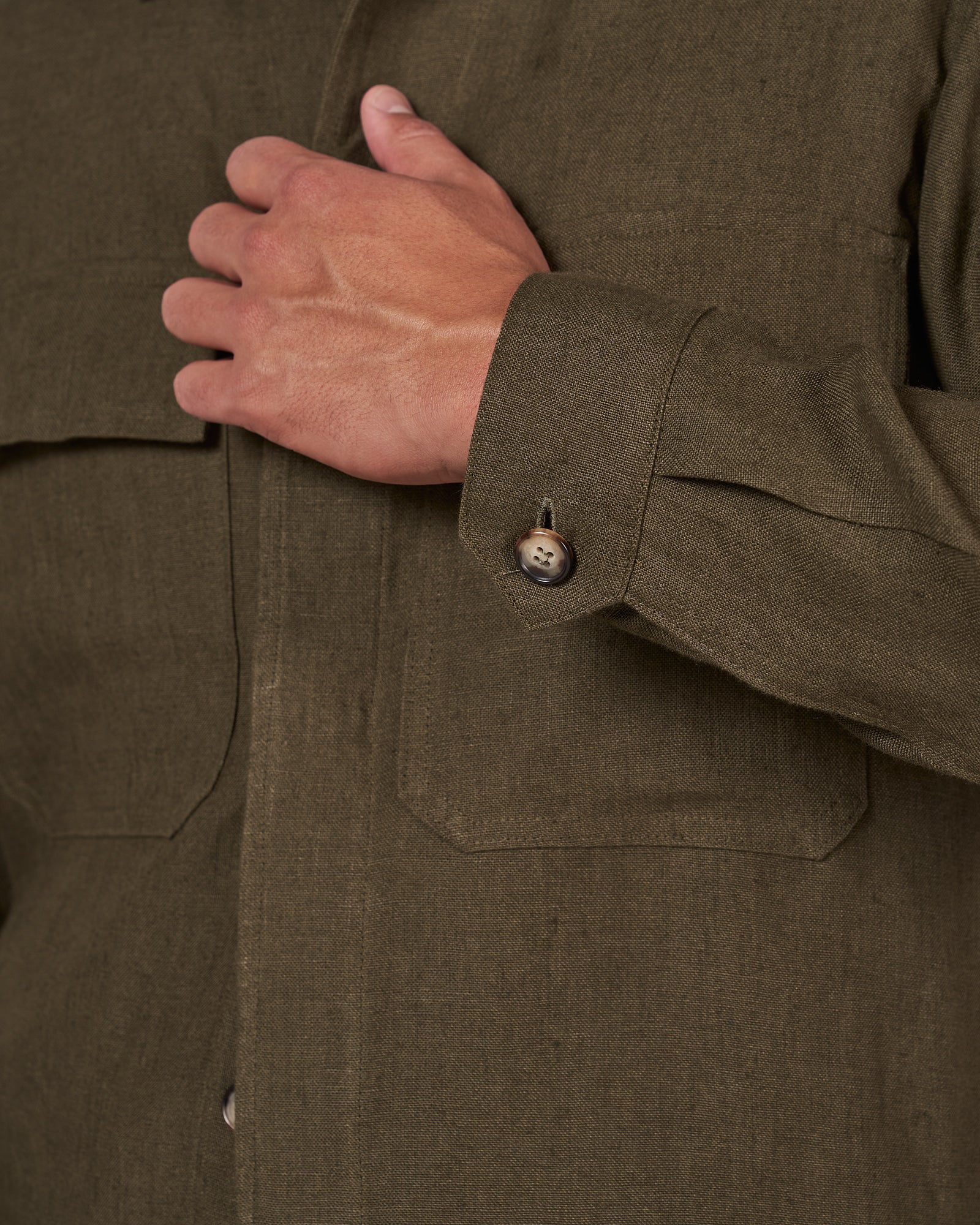 WS50 Work Shirt - Khaki Linen