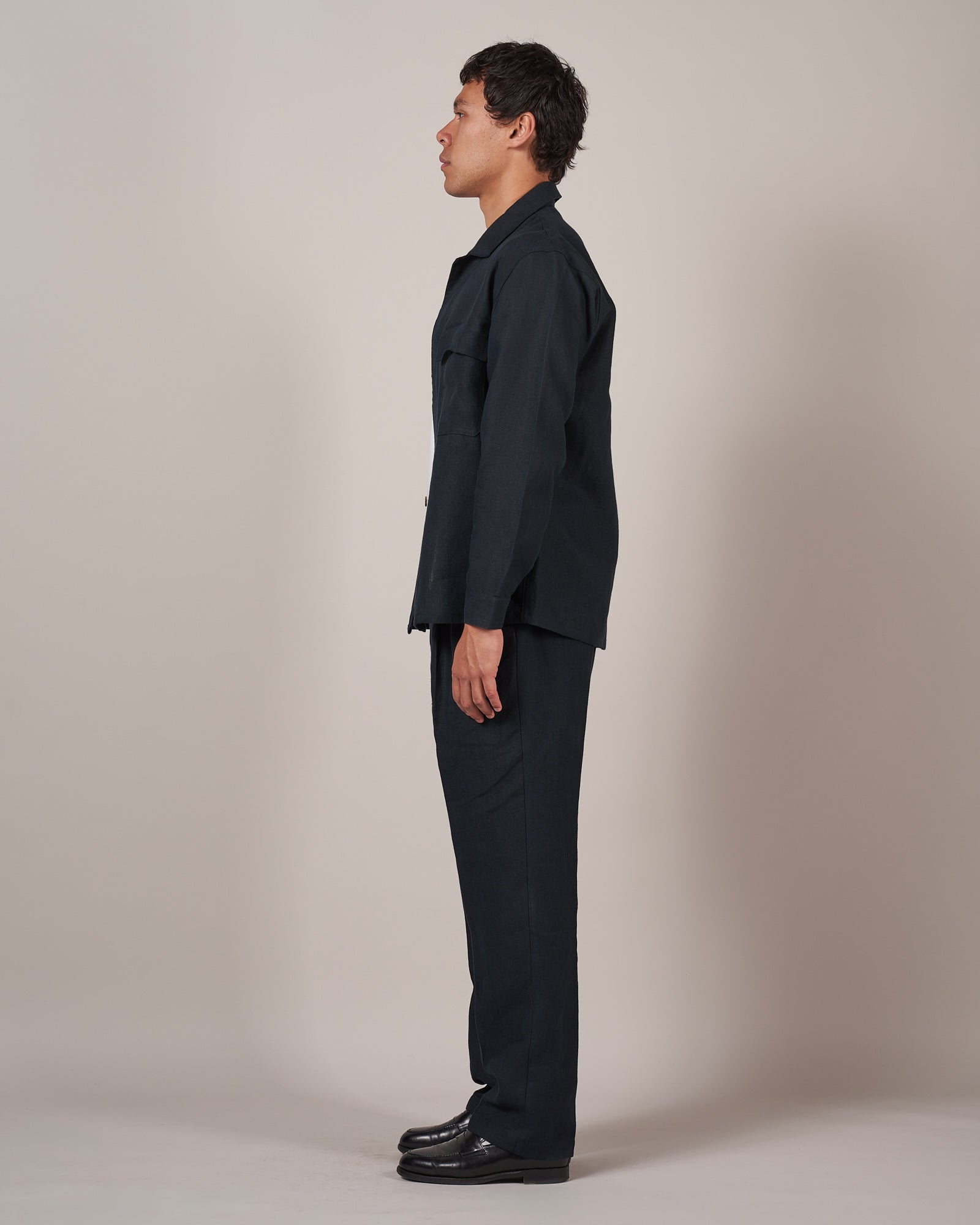 WS50 Work Shirt - Navy Linen