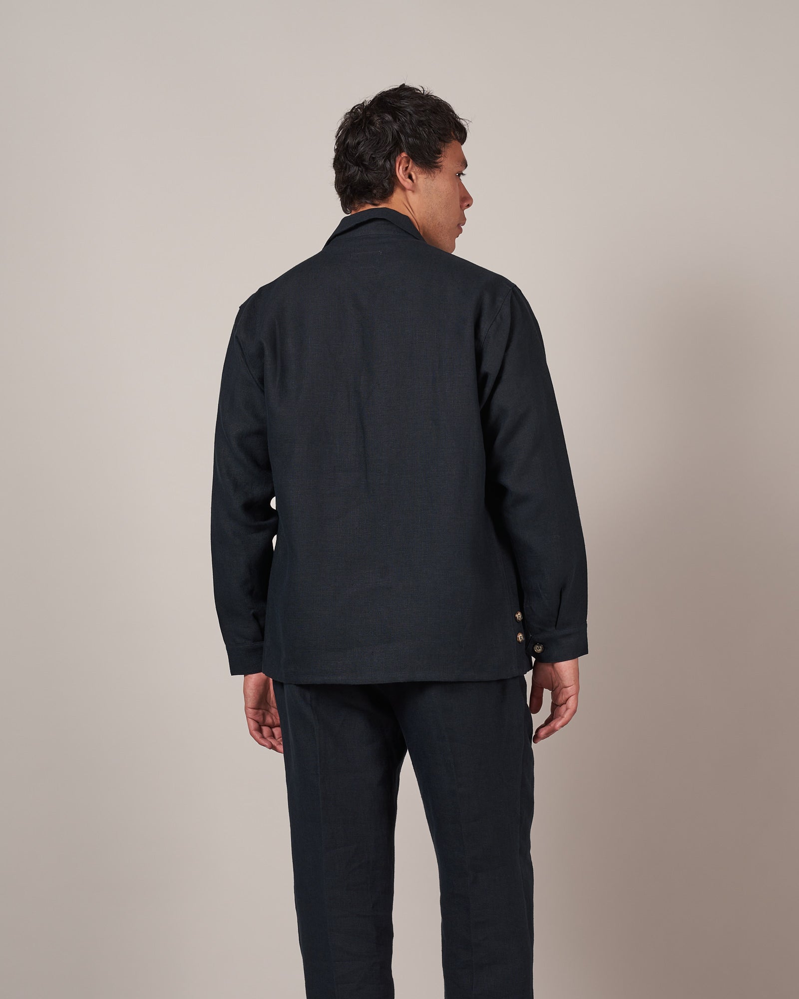 WS50 Work Shirt - Navy Linen
