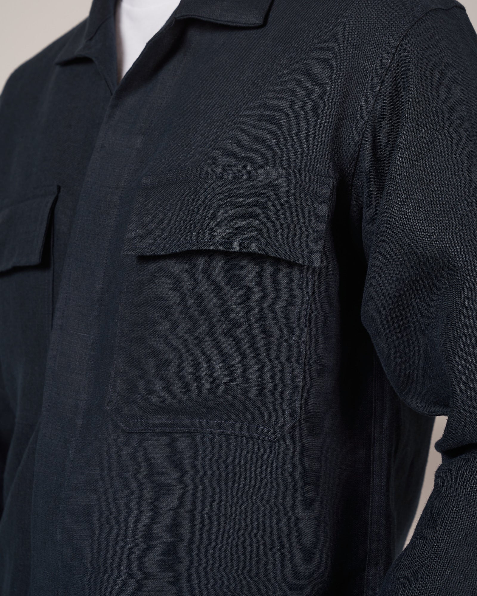 WS50 Work Shirt - Navy Linen