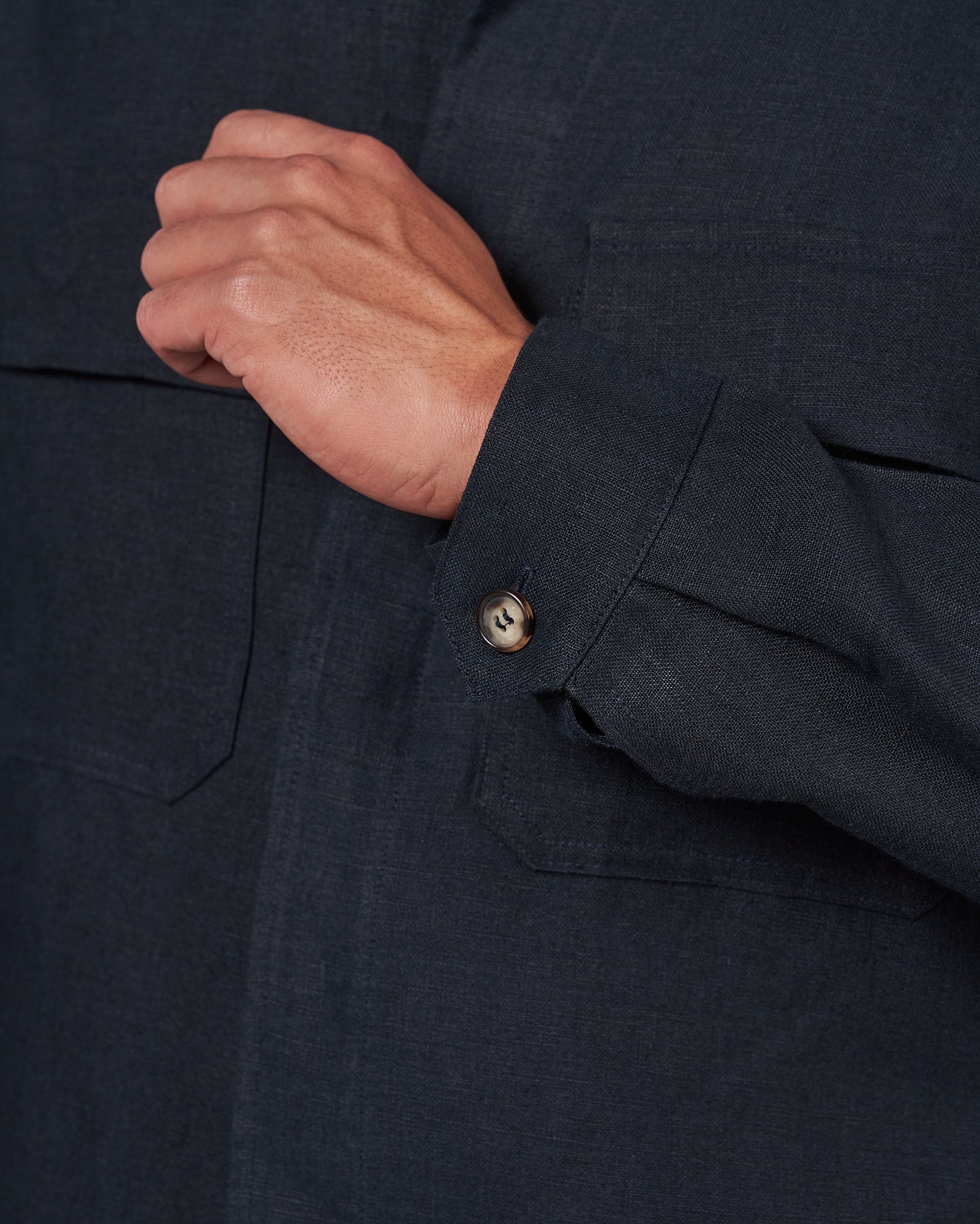 WS50 Work Shirt - Navy Linen