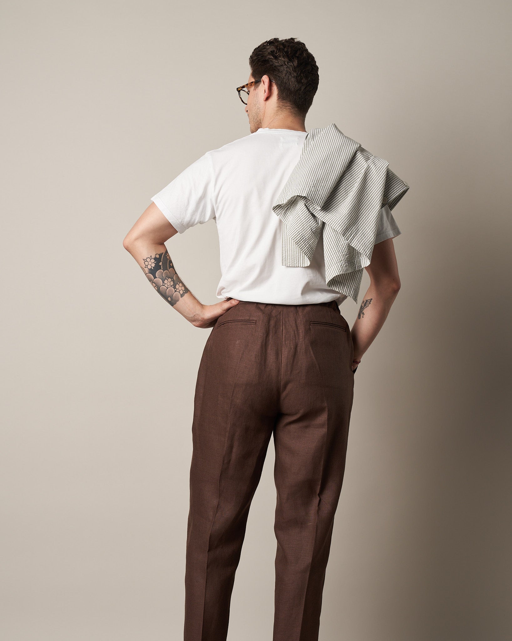 T007 Internal Drawstring Trouser - Chocolate | Informale — Made in ...