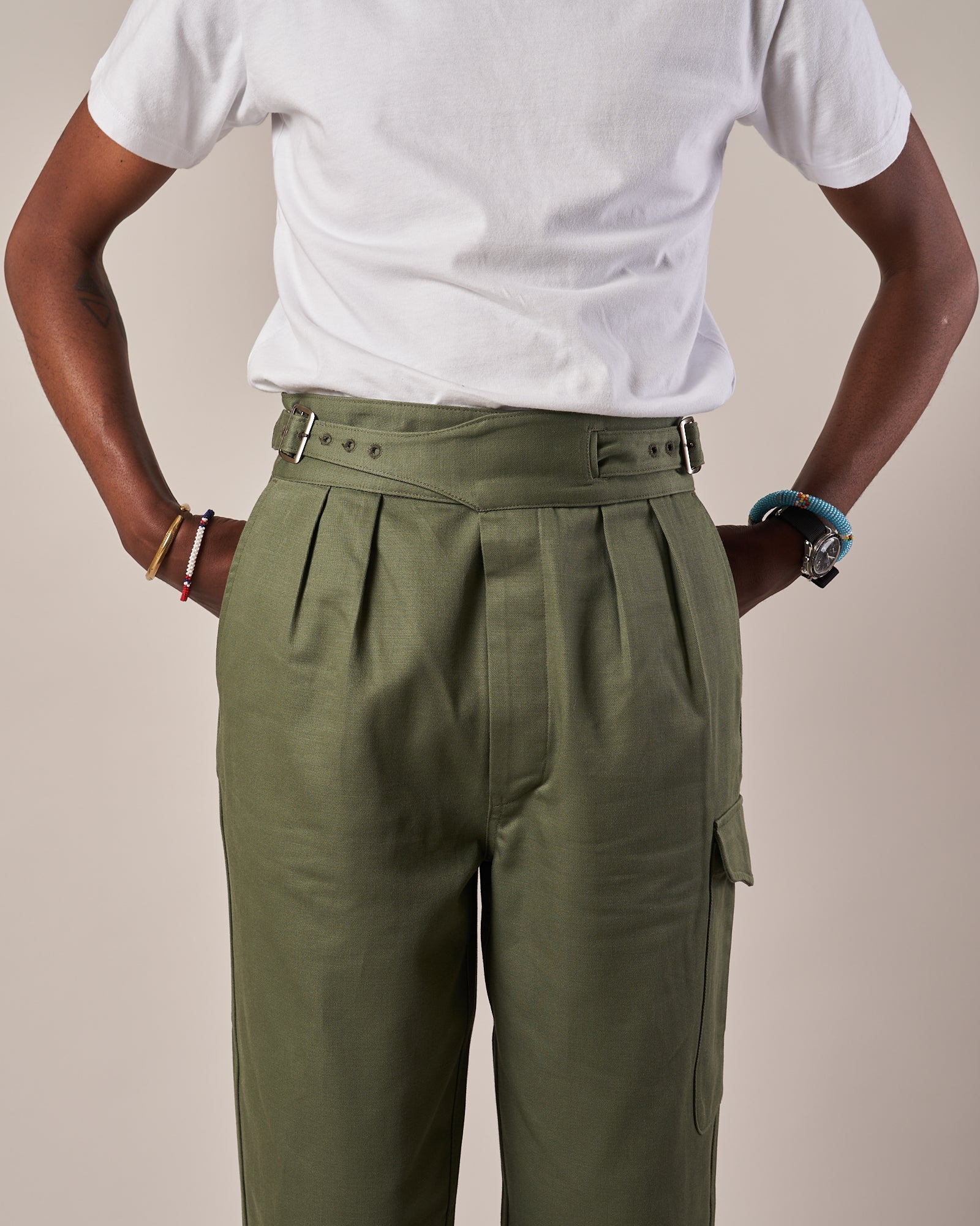 T167 Gurkha Pants - Military Olive | Informale — Made in Melbourne