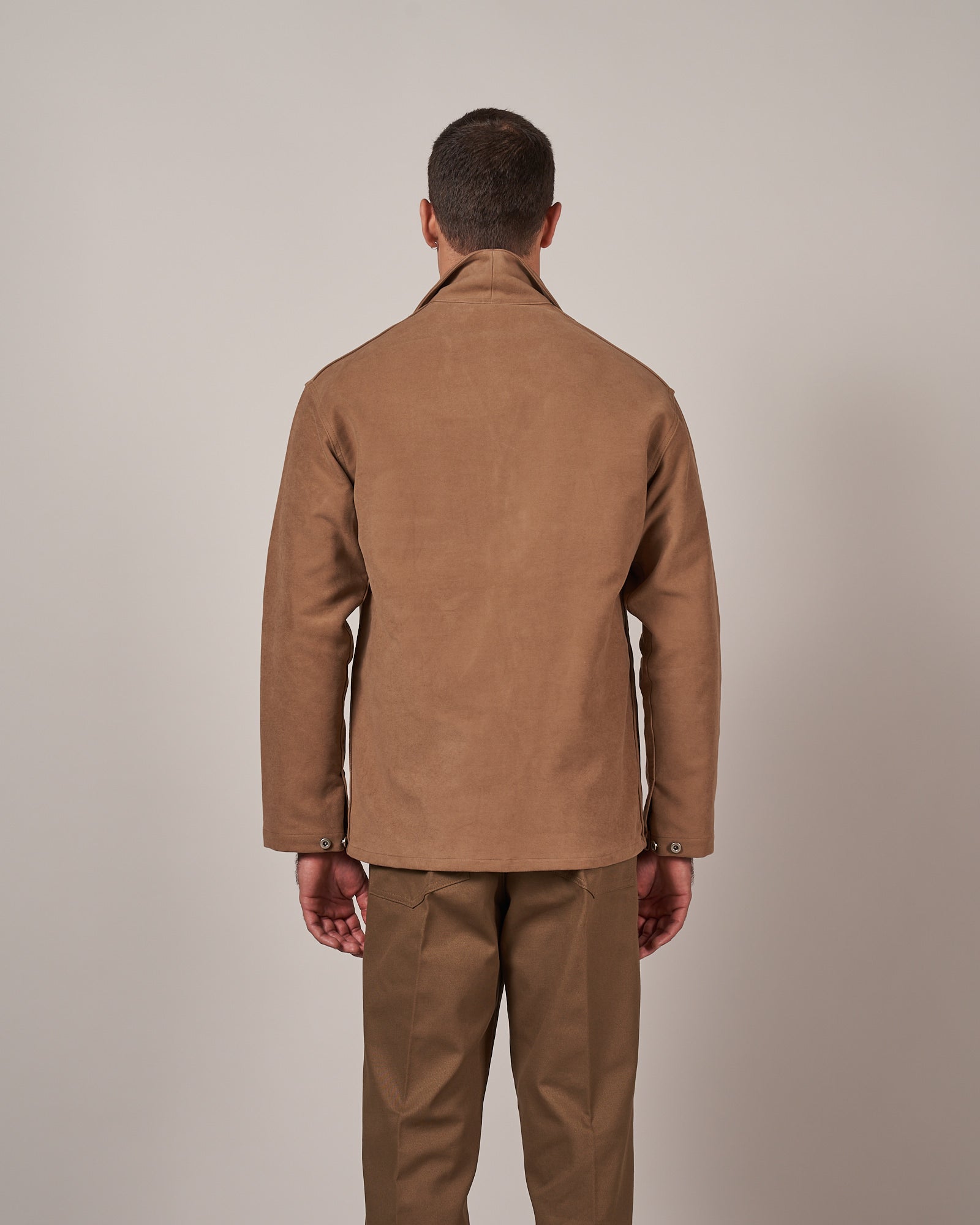 J043 Army Chore Jacket - Taupe Moleskin