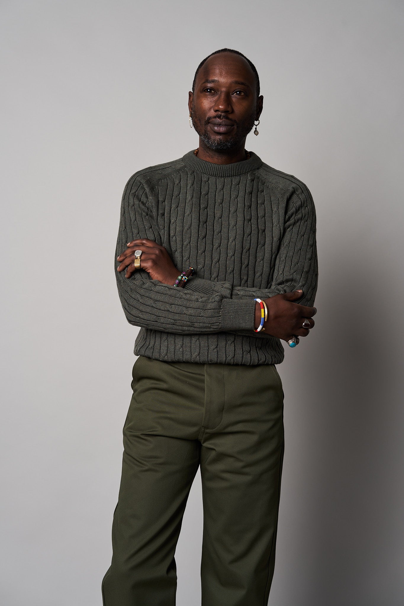 KN02 Cable Knit Jumper - Moss Green – Informale