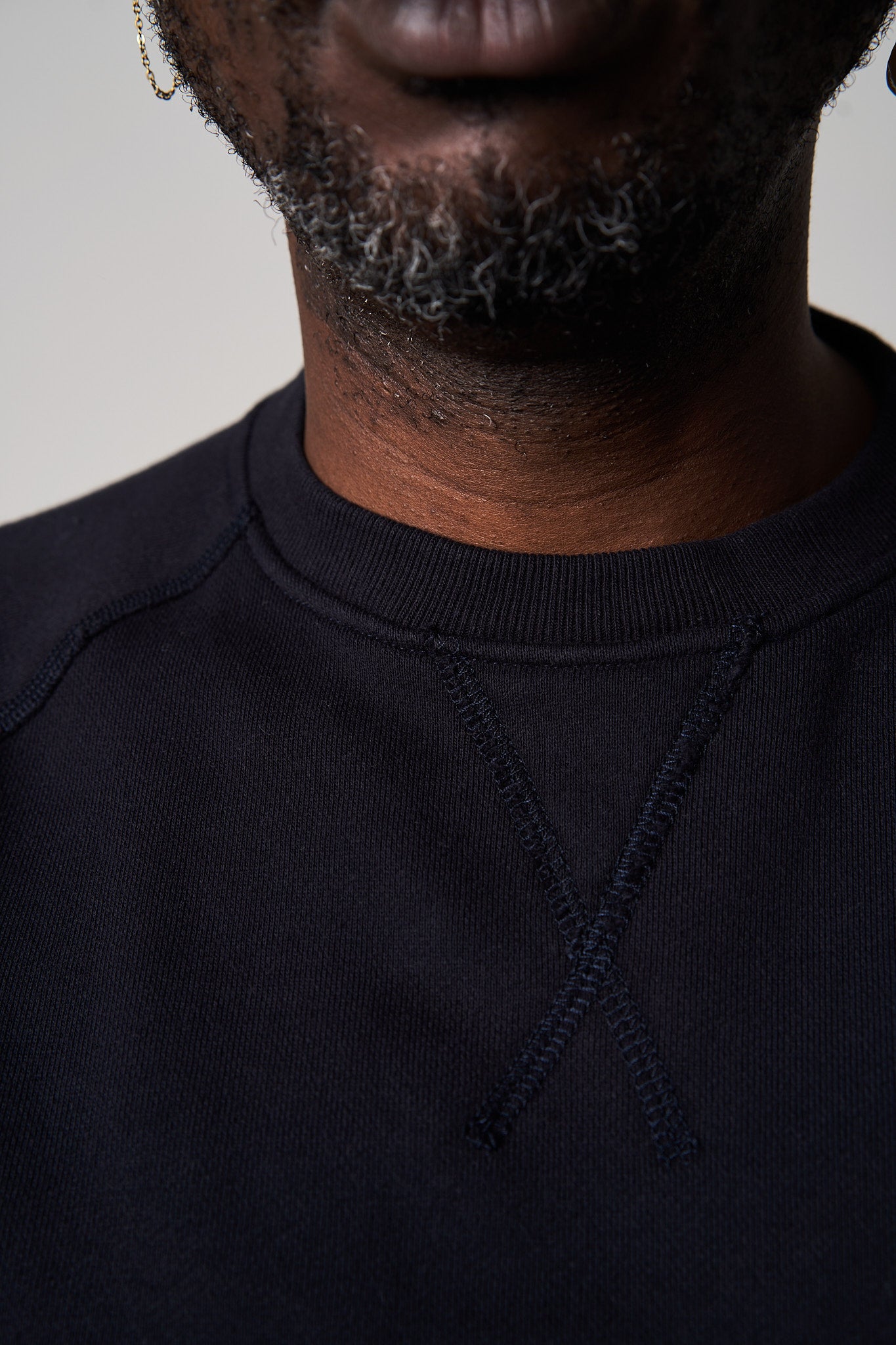 SW60 Raglan Loopback Sweater - Navy