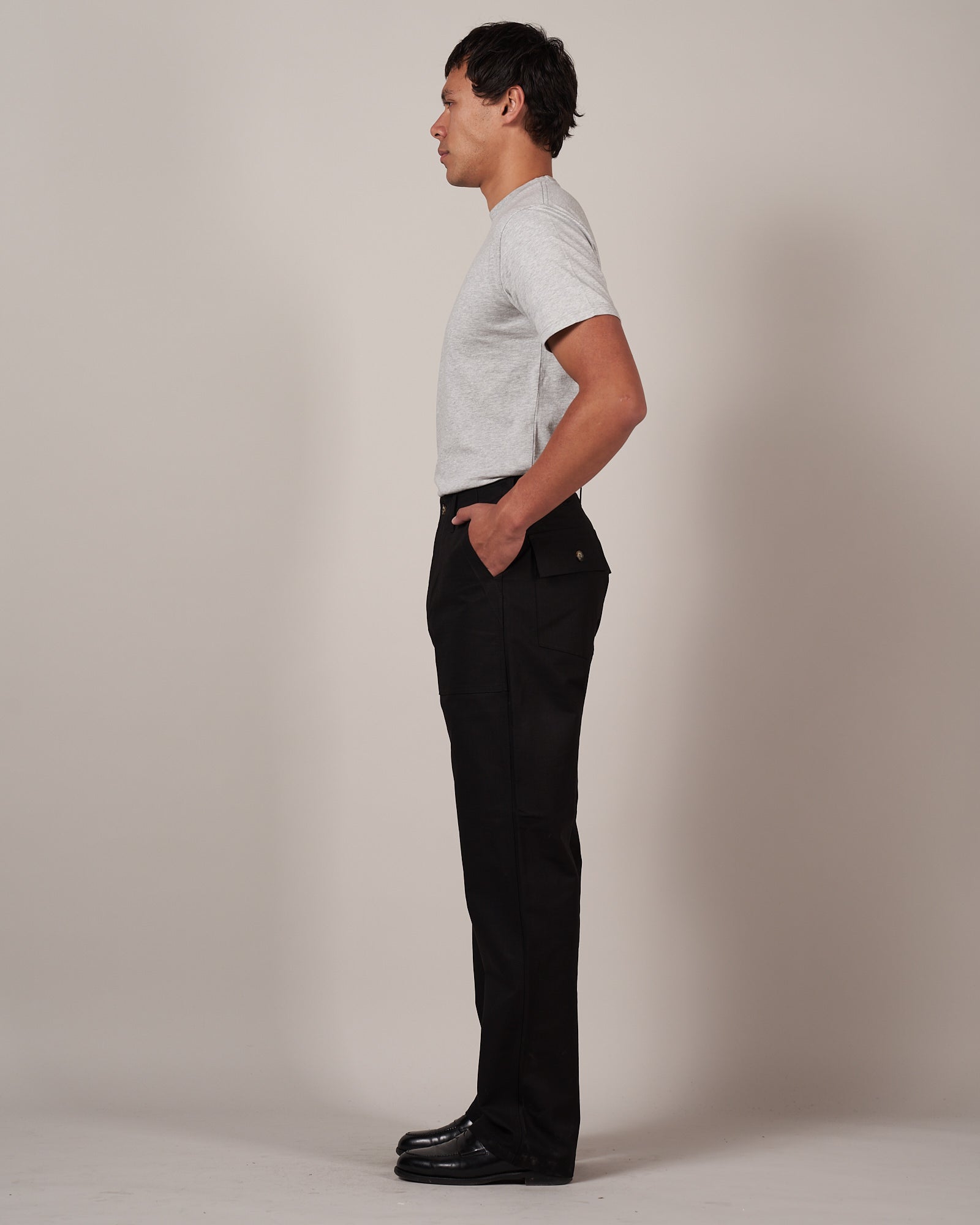 T107 Fatigue Pants - Black