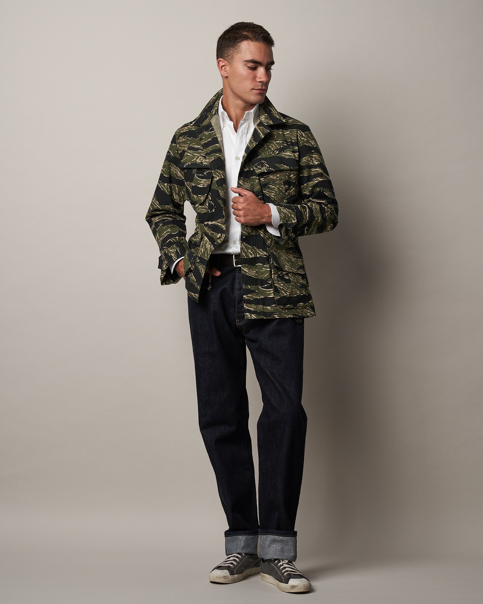 J002 Jungle Jacket - Tiger Stripe