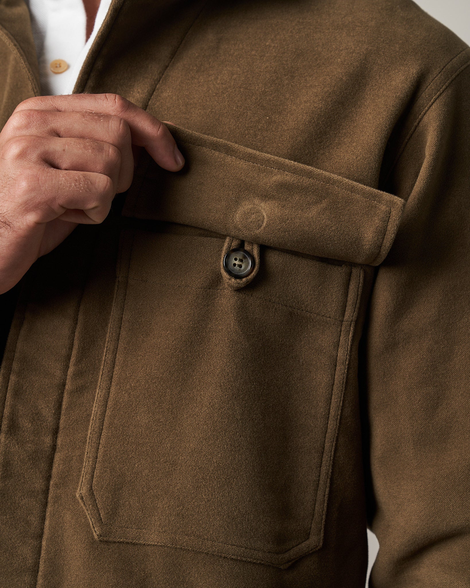 WS50 Work Shirt - Light Olive | Informale — Made in Melbourne