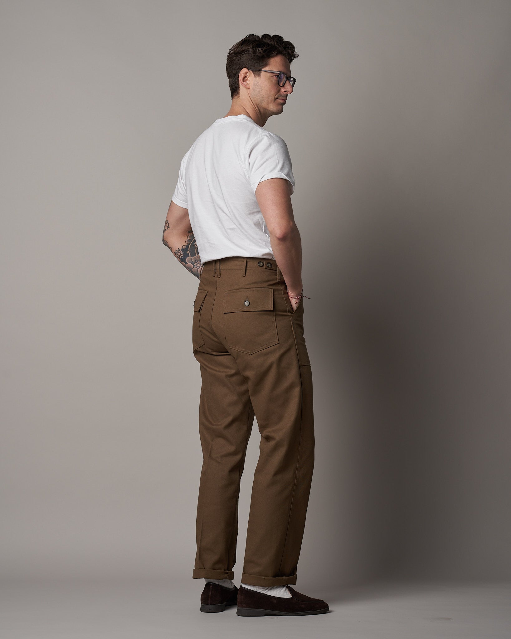 T107 Fatigue Pants - Light Olive