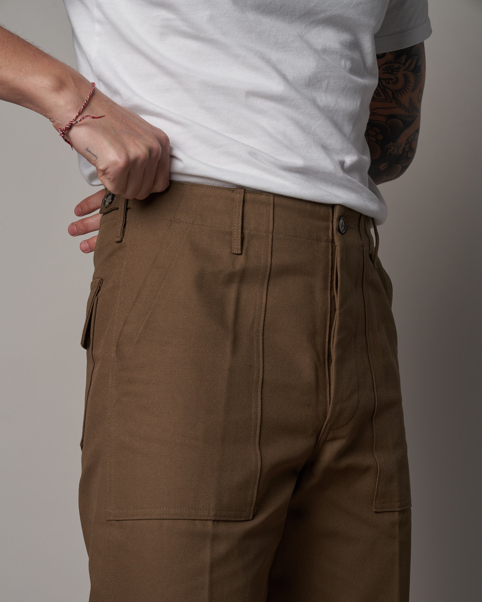 T107 Fatigue Pants - Light Olive