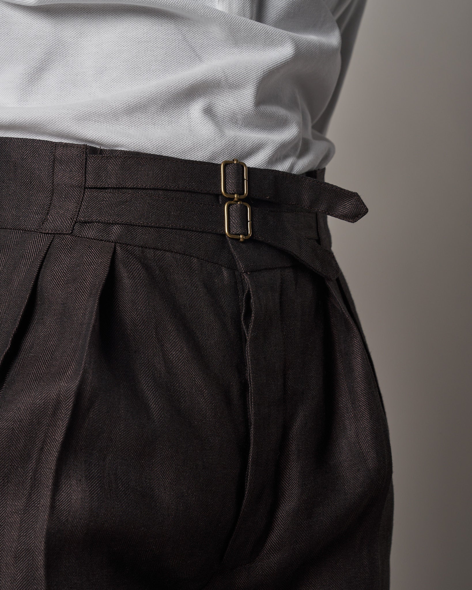 T011 Safari Trousers - Dark Chocolate