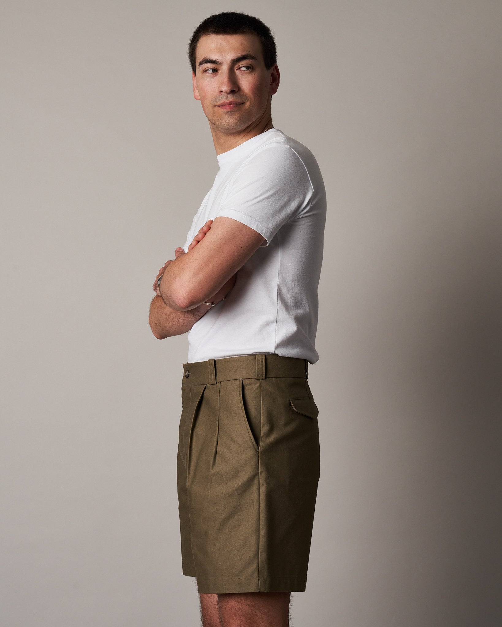 S058 Army Shorts Drab Olive