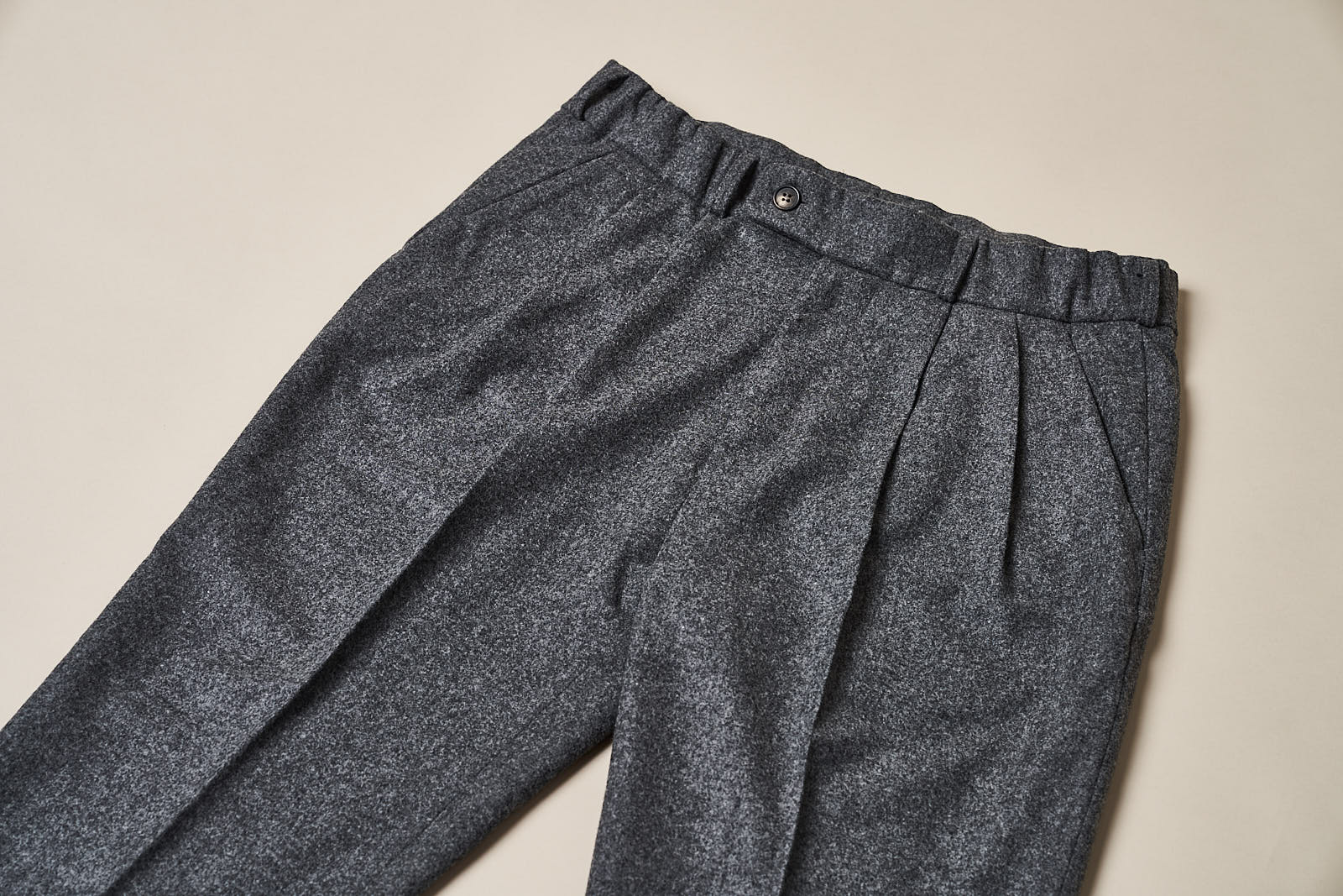 T010 Easy Trousers - Mid-Grey
