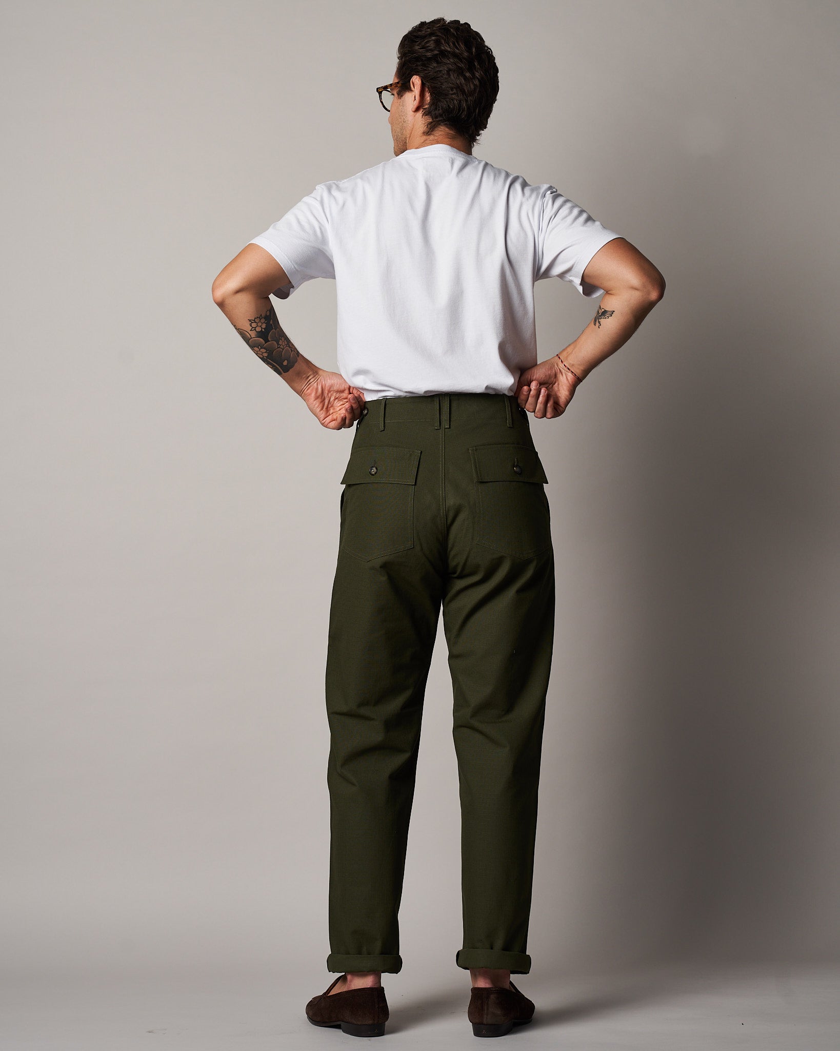 T107 Fatigue Pants - Green